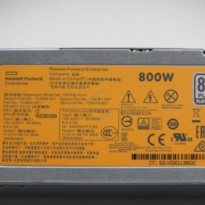 Fuente de Poder HP  800W Flex Slot Platinum  723600-201 754381-001 723599-001 Para Servidor DL380 G9  Poducto retirado de Equipo en Uso Buenas condiciones Garantia : 12 Meses