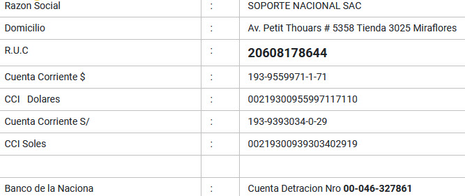 Cuentas Banco