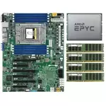 AMD EPYC 7551P CPU 32 Cores + Supermicro H11SSL-i Motherboard +4x 32GB 2133P RAM