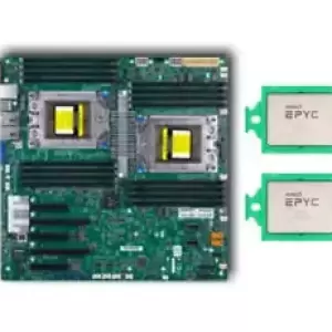 Supermicro H11DSi-NT Motherboard + 2x AMD EPYC 7K62 48 Cores CPU (OEM of 7642 )