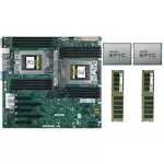 Supermicro H11DSi-NT Motherboard +2x AMD EPYC 7601 32 Cores CPU, 64GB 2133P RAM