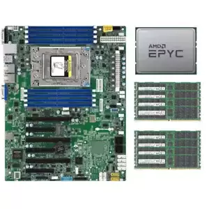 Supermicro H11SSL-i Motherboard+ AMD EPYC 7551P CPU 32 Cores + 8x 32GB 2133P RAM