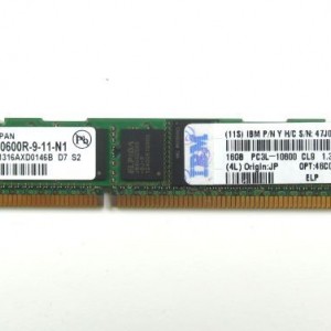 Memoria IBM 16Gb 2Rx4 PC3L-10600R VLP ECC Reg DIMM  49Y1528 46C0599 47J0158 - Retirado Equipo en uso  : Garantia 12 Meses
