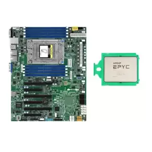 Supermicro H11SSL-i Mainboard + AMD EPYC 7502 CPU 32 Cores 2.5GH Up to 3.35GHz